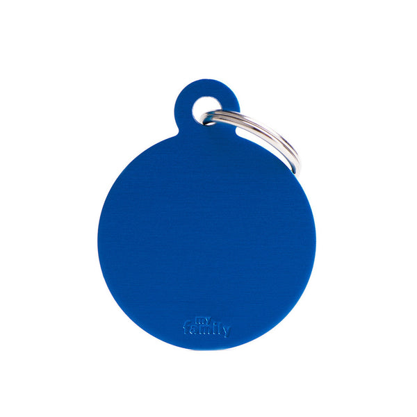 Médaille Basic Cercle Bleu en Aluminium
