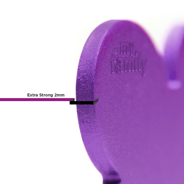 Médaille Basic Cercle Violet en Aluminium