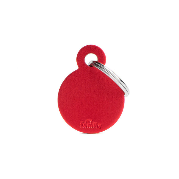 Médaille Basic Cercle Rouge en Aluminium