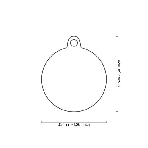 Médaille Bronx Cercle Grand "Swag" Futuriste