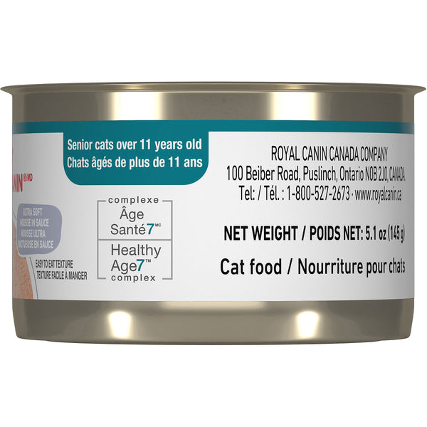 ÂGÉ 11+ mousse ultra onctueuse en sauce - nourriture en conserve pour chats, 145 g, (5.1 oz)