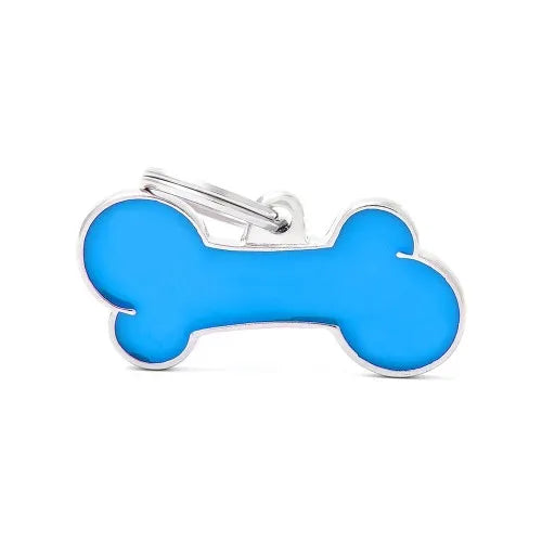 Médaille pour chien Classic Os Grand Bleu Ciel