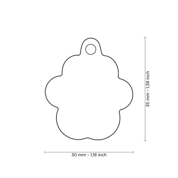 Médaille Classic Patte Blanche