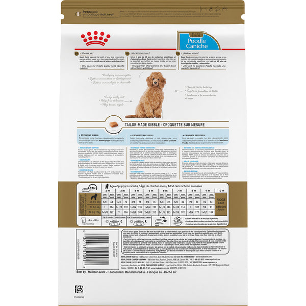CHIOT CANICHE – nourriture sèche pour chiots, 1.1 kg, (2.5 lb)
