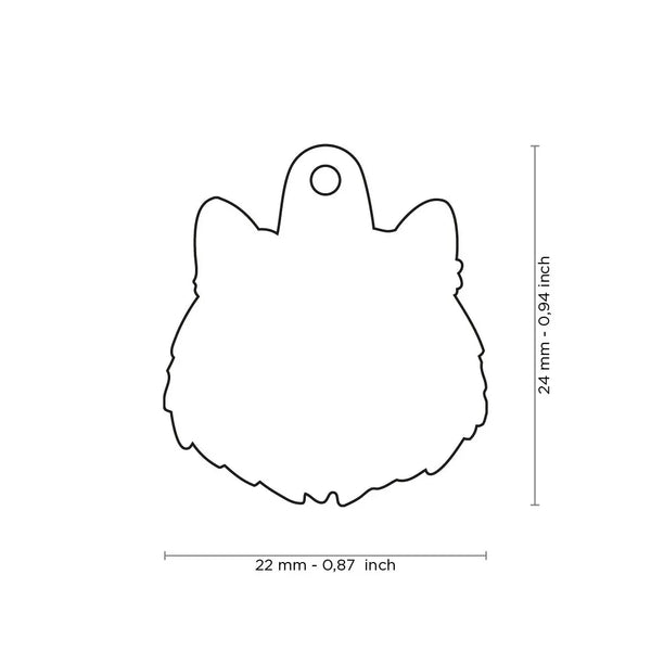 Médaille pour chat Friends Persan blanc