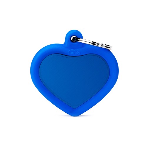 Médaille Hushtag Coeur en Aluminium avec Caoutchouc