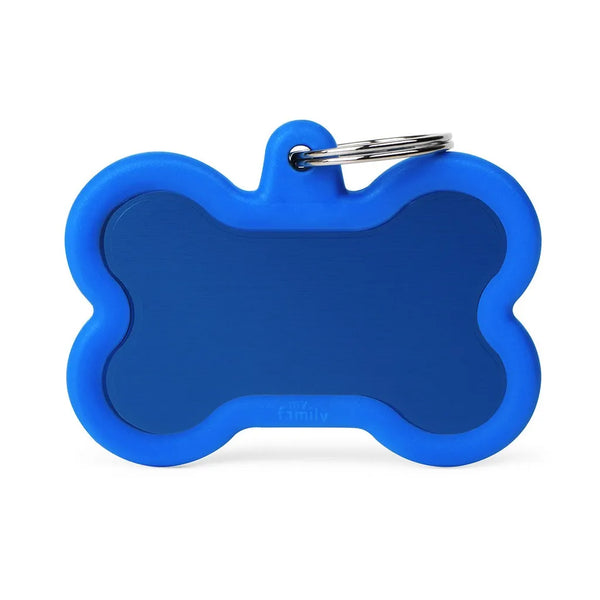 Médaille Hushtag Os Bleu en Aluminium avec Caoutchouc