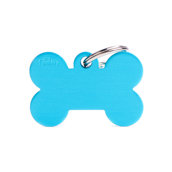 Médaille Basic Os Bleu Ciel en Aluminium