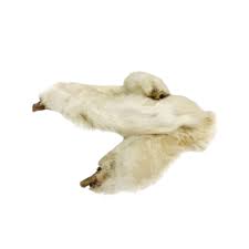Pattes de Lapin avec poils pour chiens et chats