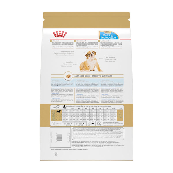 CHIOT BOULEDOGUE – nourriture sèche pour chiots, 13.6 kg, (30 lb)