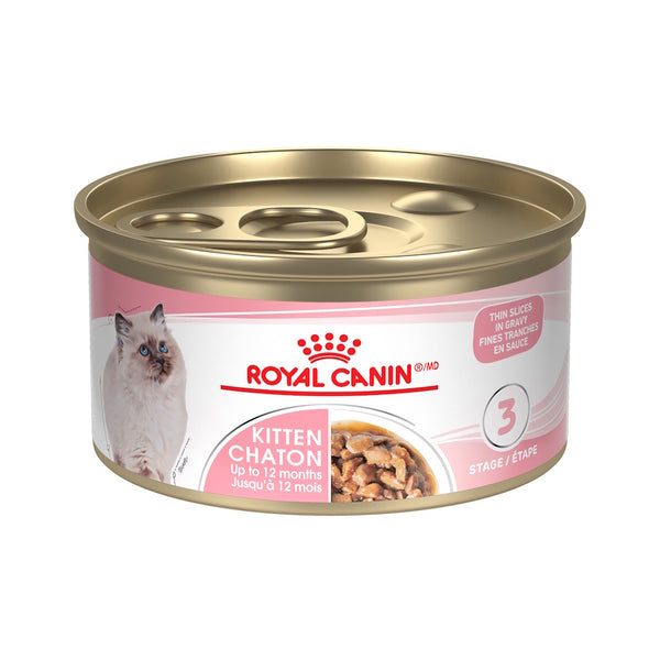 CHATON FINES TRANCHES EN SAUCE – nourriture en conserve pour chatons, 85 g, (3 oz)