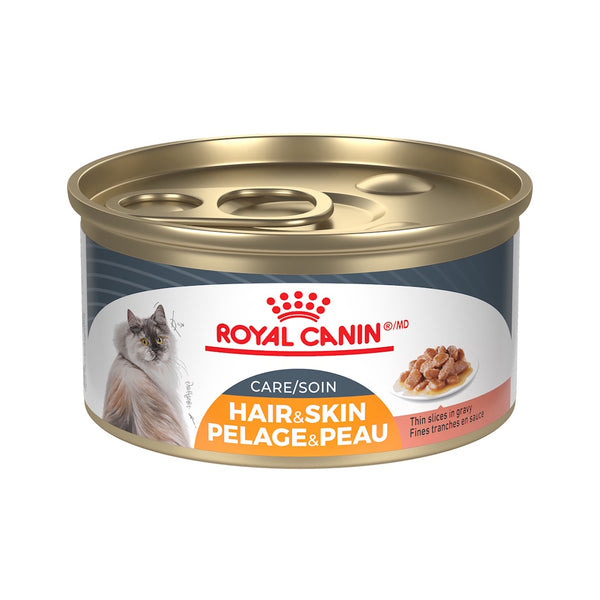 SOIN PELAGE & PEAU FINES TRANCHES EN SAUCE – nourriture en conserve pour chats, 85 g, (3 oz)