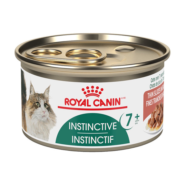 INSTINCTIF 7+ FINES TRANCHES EN SAUCE – nourriture en conserve pour chats, 85 g, (3 oz)