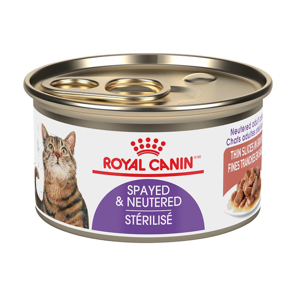STÉRILISÉ FINES TRANCHES EN SAUCE – nourriture en conserve pour chats, 85 g, (3 oz)