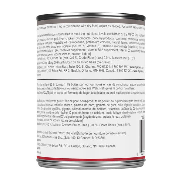 ADULTE PÂTÉ EN SAUCE – nourriture en conserve pour chiens, 385 g, (13.5 oz)