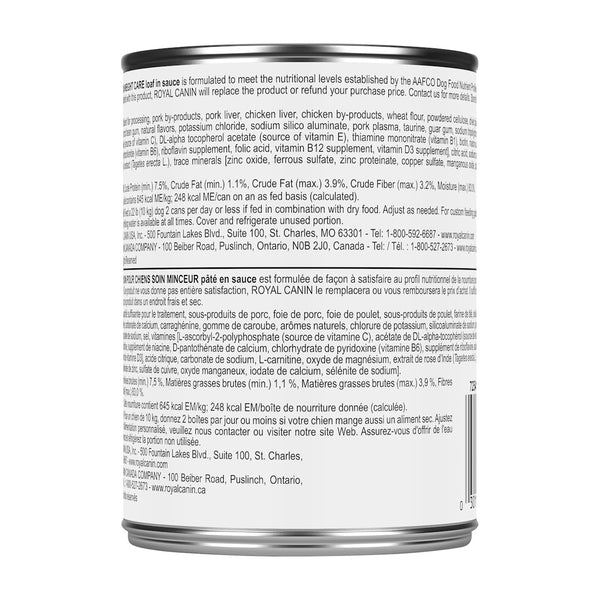 SOIN MINCEUR PÂTÉ EN SAUCE - nourriture en conserve pour chiens, 385 g, (13.5 oz)