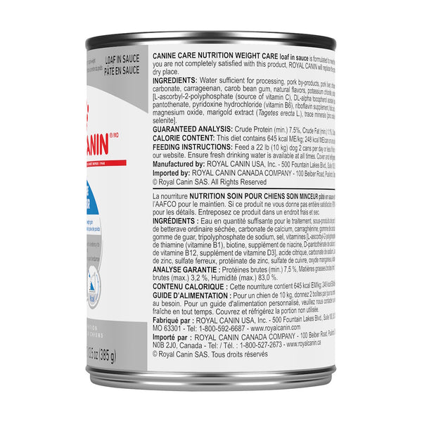 SOIN MINCEUR PÂTÉ EN SAUCE - nourriture en conserve pour chiens, 385 g, (13.5 oz)