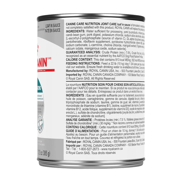 SOIN ARTICULATIONS PÂTÉ EN SAUCE - nourriture en conserve pour chiens, 385 g (13.5 oz)