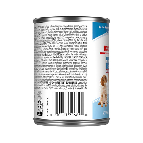 MOYEN CHIOT FINES TRANCHES EN SAUCE – nourriture en conserve pour chiots, 370 g, (13 oz)