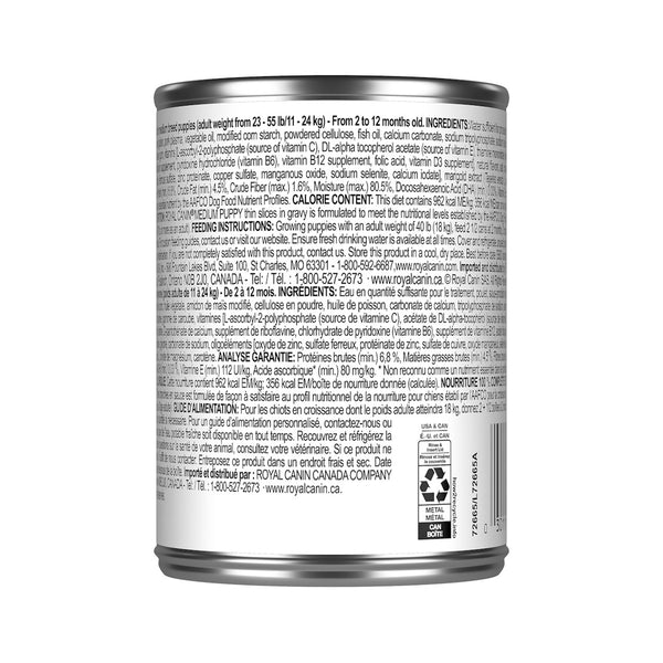 MOYEN CHIOT FINES TRANCHES EN SAUCE – nourriture en conserve pour chiots, 370 g, (13 oz)