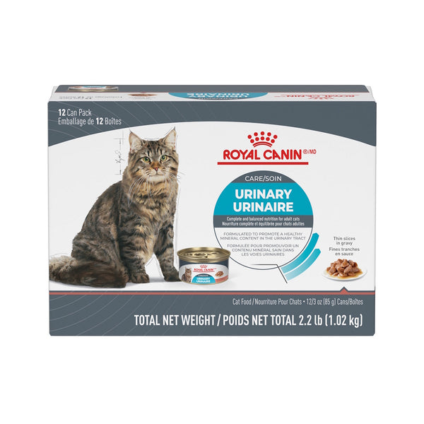 SOIN URINAIRE FINES TRANCHES EN SAUCE – nourriture en conserve pour chats - Emballage de 12 boîtes, 85 g, (3 oz)