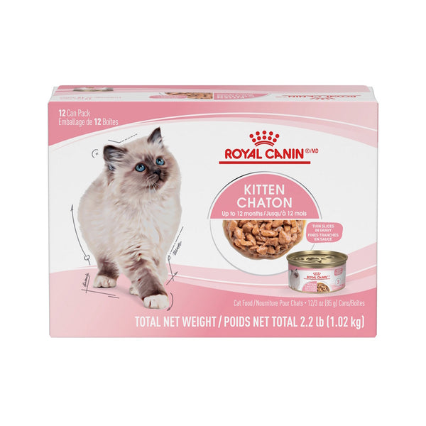 CHATON PÂTÉ EN SAUCE - nourriture en conserve pour chatons - Emballage de 12 boîtes, 85 g, (3 oz)
