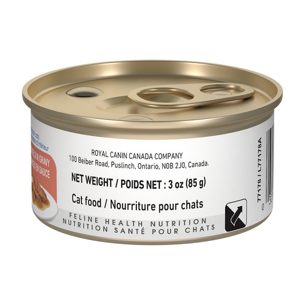 CHATS INTÉRIEUR ADULTE ÉMINCÉS EN SAUCE – nourriture en conserve pour chats, 85 g, (3 oz)