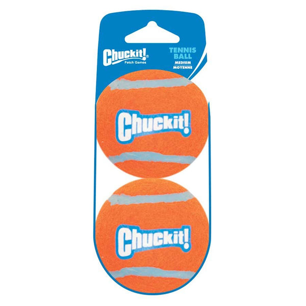 Balle tennis moyenne paquet de 2 compatible avec lance-balles pour chien