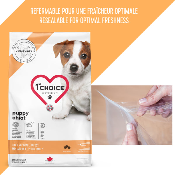 Nourriture pour chiot, miniature et petite races - poulet - Animatout