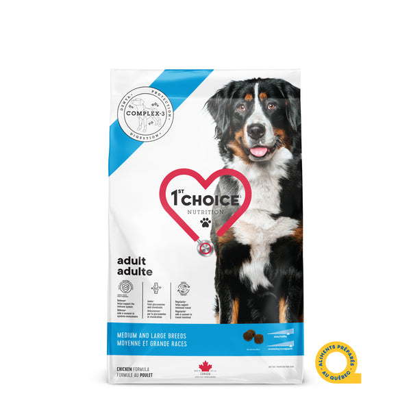 Nourriture pour chien, adulte, moyenne et grande races - poulet