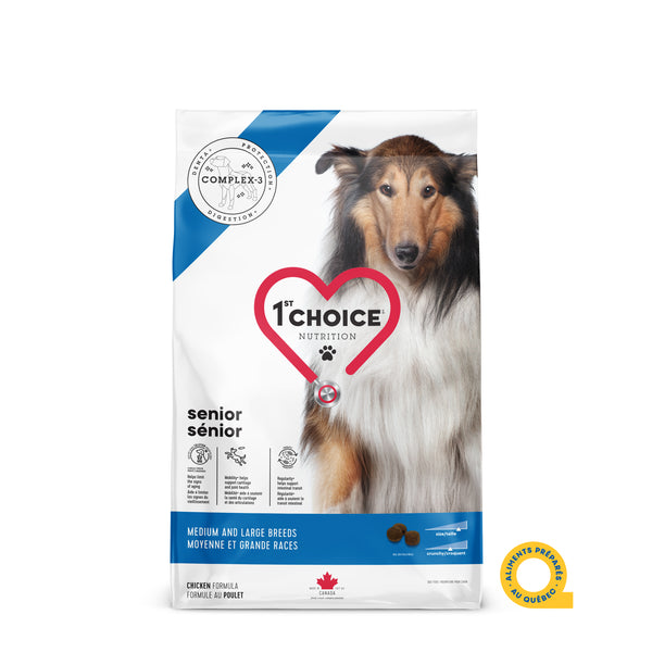 Nourriture pour chien, sénior, moyenne et grande races - poulet 12kg - Animatout