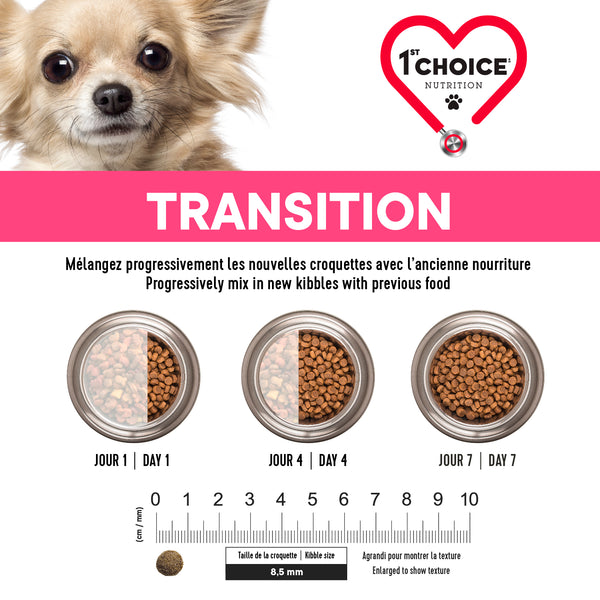 Nourriture pour chien, miniature et petite races, peau et pelage - agneau
