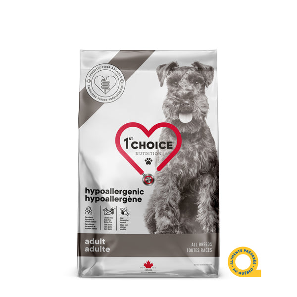 Nourriture pour chien adulte, toutes races, hypoallergène - canard sans grains