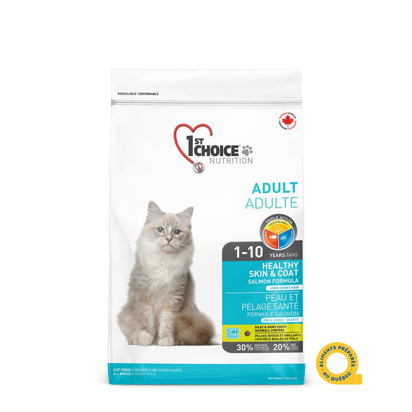 Nourriture pour chat adulte, peau et pelage santé - saumon