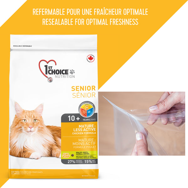 Nourriture pour chat, mature et moins actif - poulet - Animatout