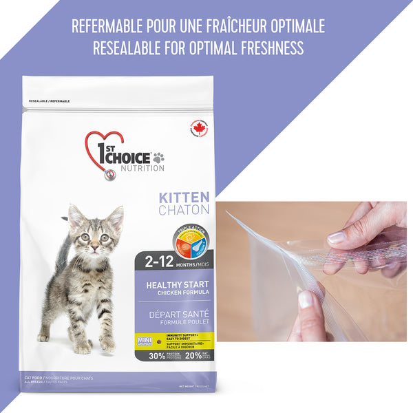 Nourriture pour chaton, départ santé - poulet