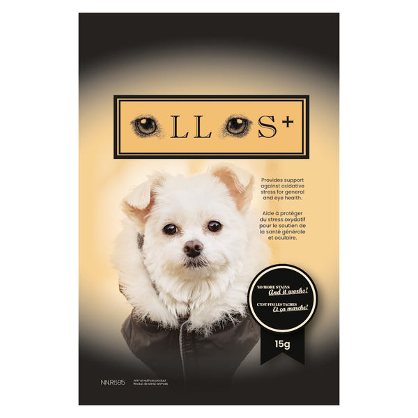 Ollos, solution naturelle pour les yeux tachés des chiens
