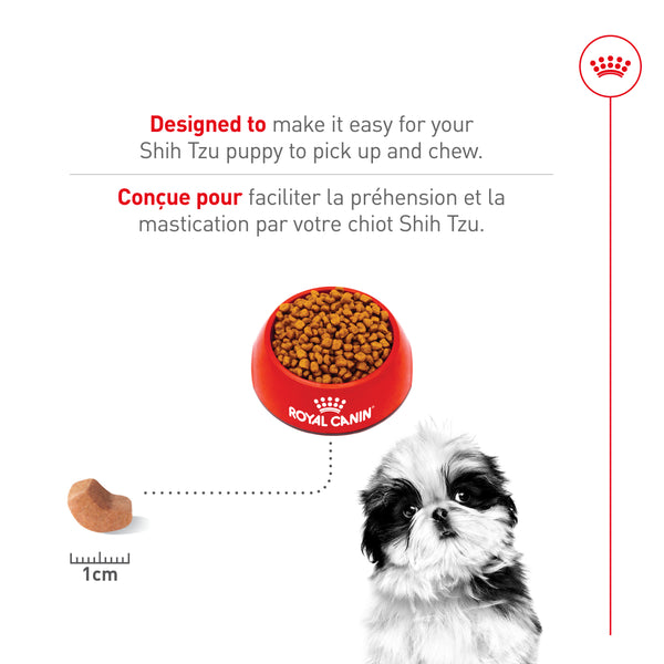 CHIOT SHIH TZU – nourriture sèche pour chiots, 1.1 kg, (2.5 lb)