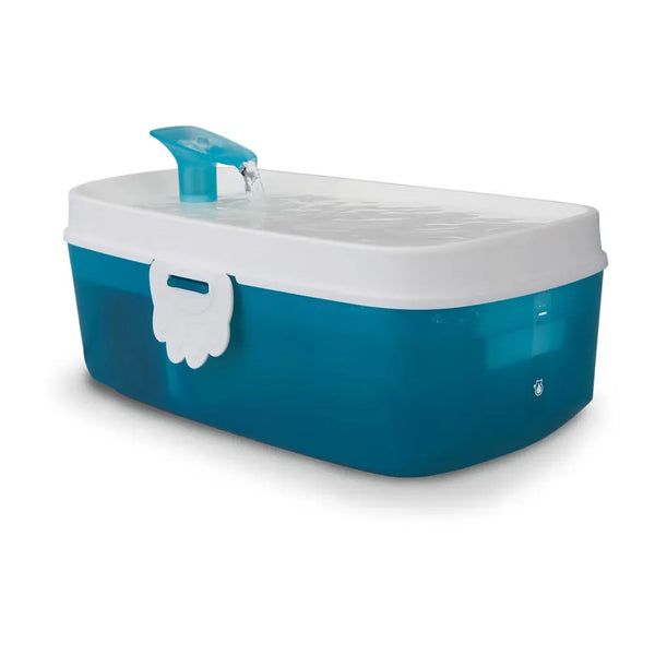Fontaine / abreuvoir sans-fil pour chien 6 litres noir et bleu - Animatout