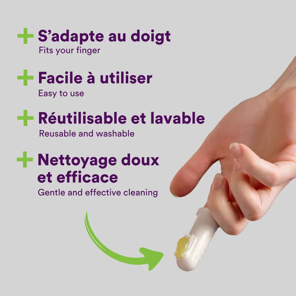 Brosse à dents pour doigt pour chiens et chats