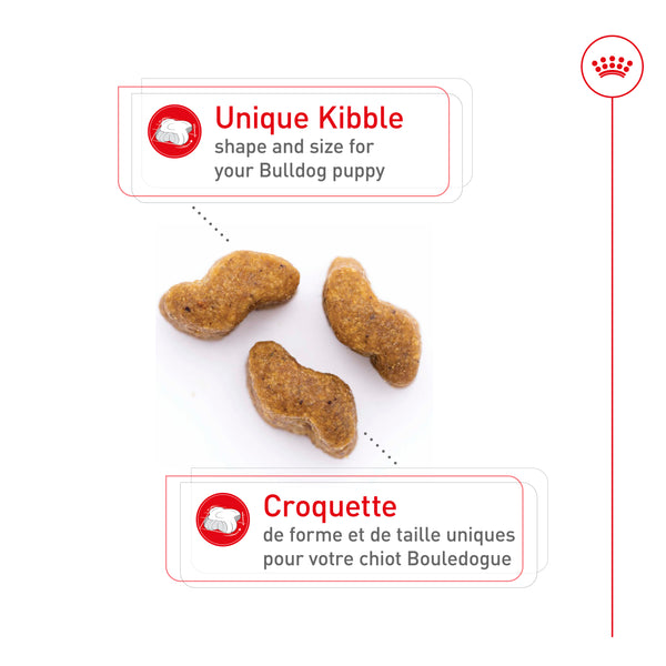 CHIOT BOULEDOGUE – nourriture sèche pour chiots, 13.6 kg, (30 lb)