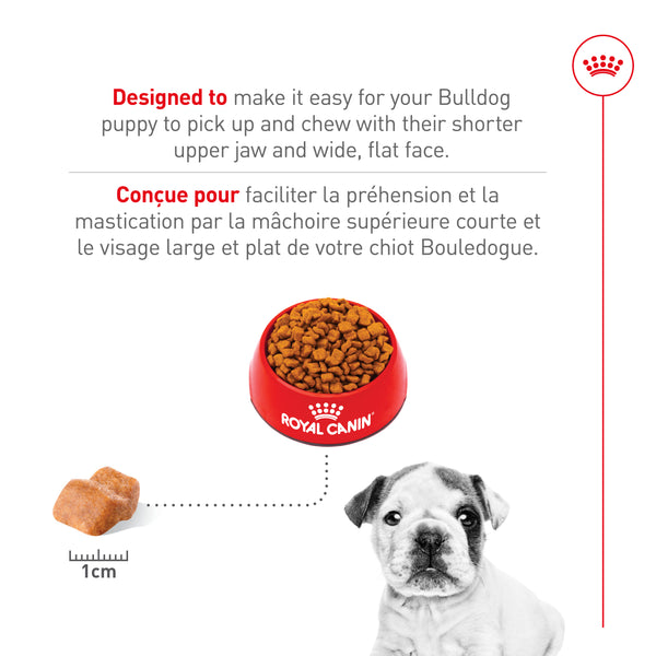 CHIOT BOULEDOGUE – nourriture sèche pour chiots, 13.6 kg, (30 lb)