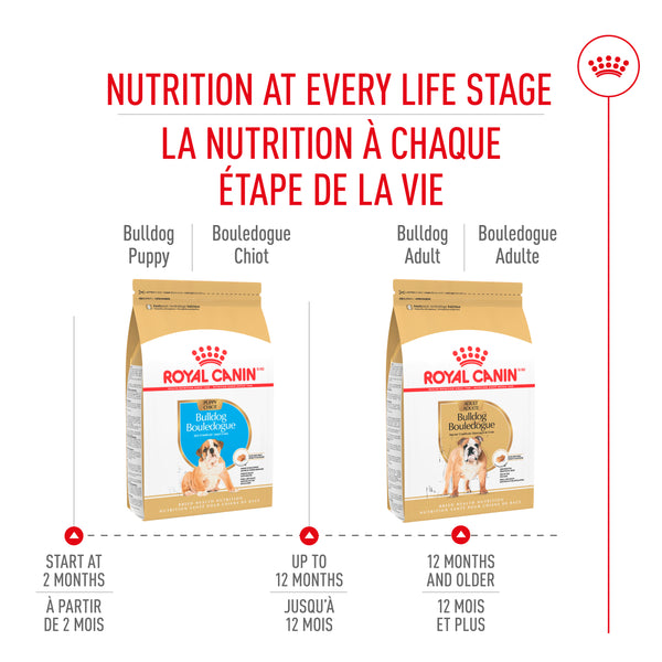 CHIOT BOULEDOGUE – nourriture sèche pour chiots, 13.6 kg, (30 lb)