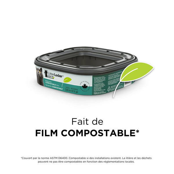 Recharge Eco compostable pour LitterLocker ou Litter Genie design plus