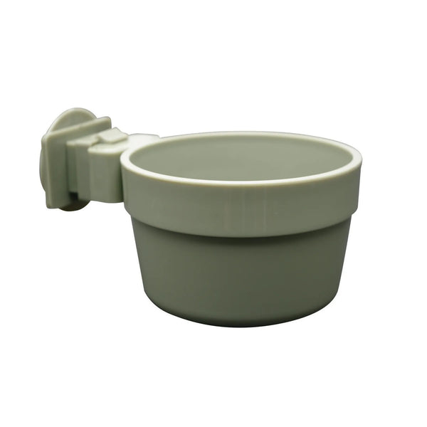 Bol Lock & Crock avec pince pour petits animaux et oiseaux, olive, grand, 591 ml (20 oz liq.)
