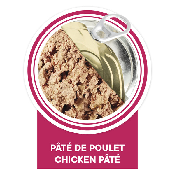 Nourriture en conserves pour chat, stérilisé - pâté de poulet sans grains 156 g - Animatout