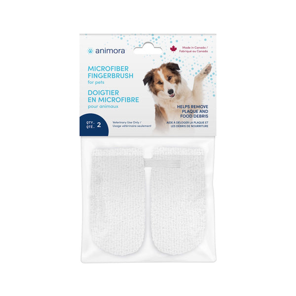 Doigtier en microfibre pour chien et chat (pqt de 2)