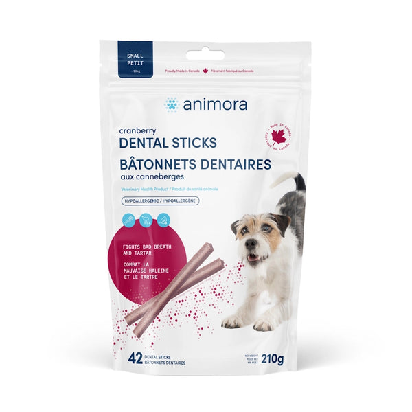 Bâtonnets dentaires aux canneberges pour chien de petite race - Animatout