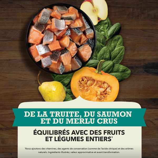 Nourriture sèche pour chien recette aux poissons d'eaux froides 11.4 kg