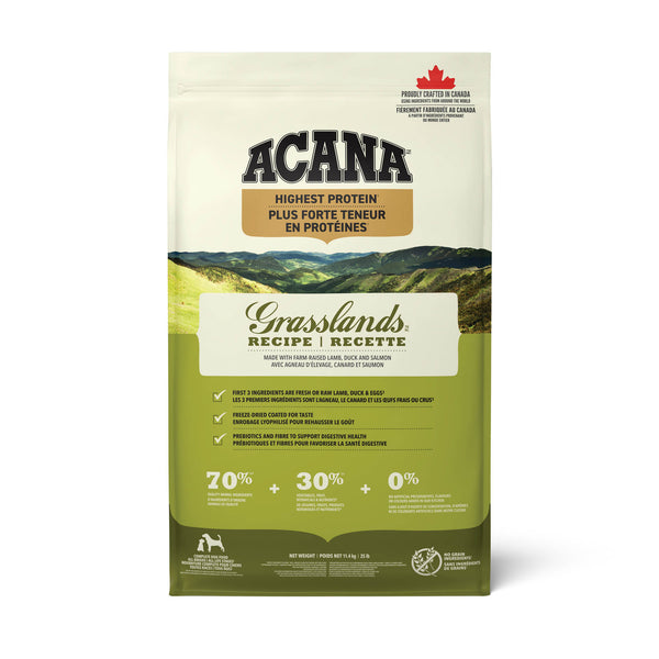 Nourriture pour chien Grasslands Protéines+